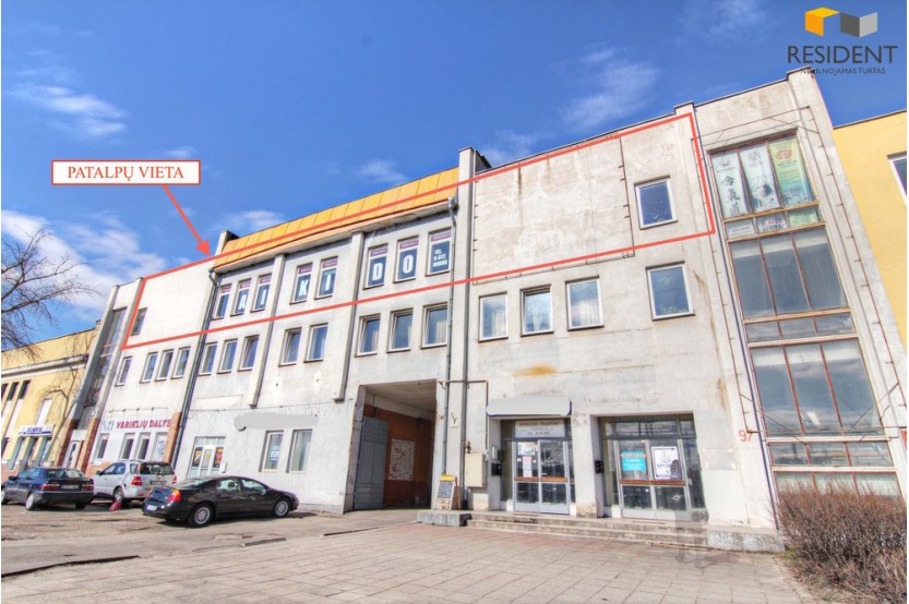 Nuomojamos patalpos Naugarduko g. 97, Naujamiestyje, Vilniuje, 389 kv.m ploto